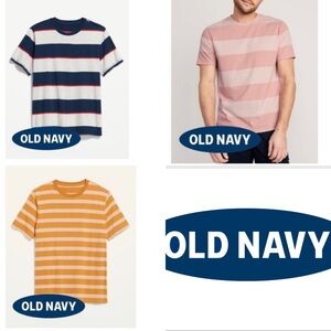 BUNDLE OF 3 Old Navy NWT Men’s striped shirts LARGE TALL
